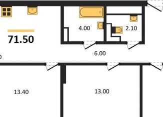 Продаю 3-комнатную квартиру, 71.5 м2, Новосибирск, Тайгинская улица, с3