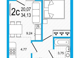 Продам 2-комнатную квартиру, 34.1 м2, Республика Башкортостан