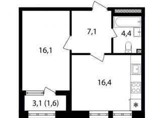 Продаю 1-комнатную квартиру, 45.8 м2, Москва, Михалковская улица, 48к1, Головинский район