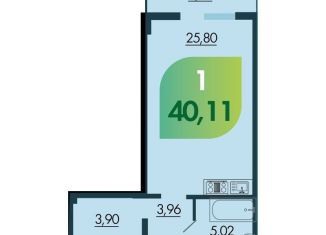 Продается квартира студия, 40.1 м2, Красноярск, Советский район