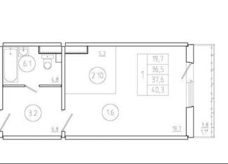 Продаю квартиру студию, 37.6 м2, Красноярский край