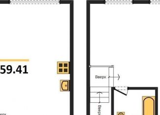 Продается 2-комнатная квартира, 59.4 м2, Новосибирская область, микрорайон Берёзки-3, 8