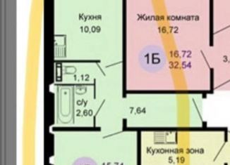 Однокомнатная квартира на продажу, 37.1 м2, Новосибирск, Кировский район, улица Сибиряков-Гвардейцев, 64/2