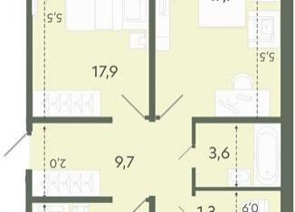 Продается 3-ком. квартира, 80 м2, Новосибирск, метро Площадь Маркса, Спортивная улица, 37