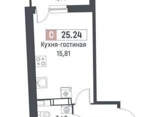 Продается квартира студия, 23.7 м2, Мурино