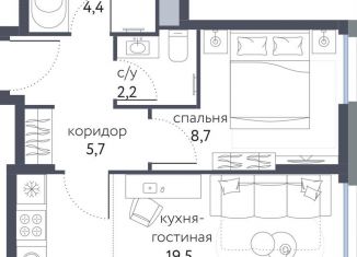 Продается 2-комнатная квартира, 40.5 м2, Москва, ВАО, Тагильская улица, 2к1