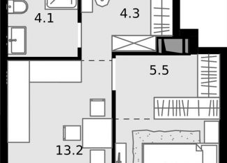 Продается 1-комнатная квартира, 35.7 м2, Москва, Отрадная улица, 4А, метро Отрадное