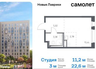 Продаю квартиру студию, 22.6 м2, Мурино, жилой комплекс Новые Лаврики, 1.1