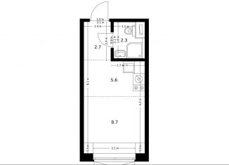 Продажа квартиры студии, 19.3 м2, Московская область, Заповедная улица, 9