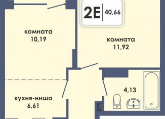 Продается 2-ком. квартира, 40.7 м2, Пермь