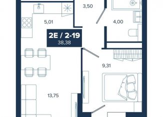 Продается 2-комнатная квартира, 37 м2, Свердловская область