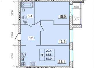 Продажа двухкомнатной квартиры, 69 м2, Иваново, Советский район