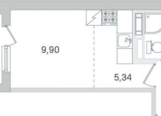 Продается квартира студия, 24 м2, Пушкин