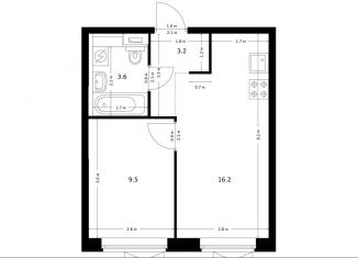 Продам 1-ком. квартиру, 32.5 м2, Москва, район Южное Бутово