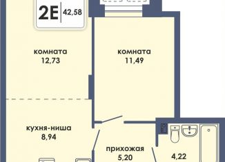 Продаю 2-комнатную квартиру, 42.6 м2, Пермь, Ленинский район