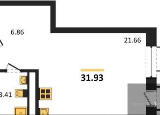 Продам квартиру студию, 31.9 м2, Воронеж, Железнодорожный район, набережная Чуева, 7