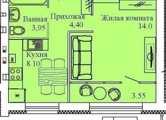 Продается 1-комнатная квартира, 34 м2, Кохма