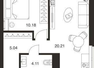 Продается 1-комнатная квартира, 39.5 м2, Тула, Рязанская улица, Центральный территориальный округ