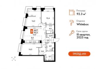 3-ком. квартира на продажу, 92.3 м2, Москва, СЗАО, жилой комплекс Сидней Сити, к5/1