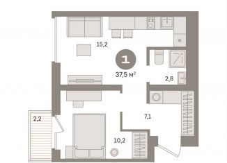 Продается 1-ком. квартира, 37.5 м2, Москва, ЮВАО