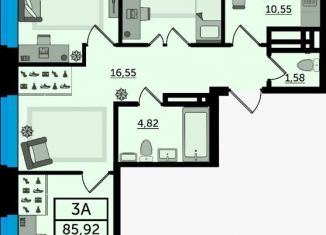 Продается 3-ком. квартира, 86.3 м2, Ростовская область