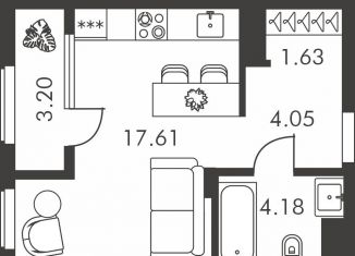 Продажа квартиры студии, 30.7 м2, Тула, улица Карпова, 103А