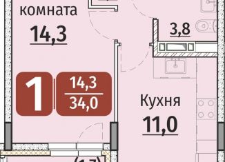 1-ком. квартира на продажу, 35.7 м2, Чебоксары, Калининский район