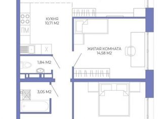 Продам трехкомнатную квартиру, 75.4 м2, Пенза