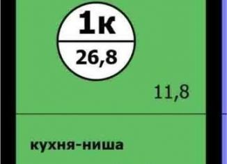 Продажа квартиры студии, 26.8 м2, Красноярский край, Вишнёвая улица