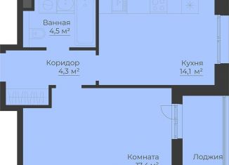 Продам 1-ком. квартиру, 43.9 м2, Рыбинск