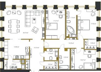 Продажа трехкомнатной квартиры, 157.4 м2, Санкт-Петербург, Институтский проспект, 16к1, Институтский проспект