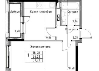 Продажа 1-комнатной квартиры, 37.9 м2, Санкт-Петербург, Дизельный проезд, Дизельный проезд
