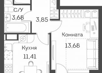 1-ком. квартира на продажу, 34 м2, Москва, ЖК Аквилон Бисайд