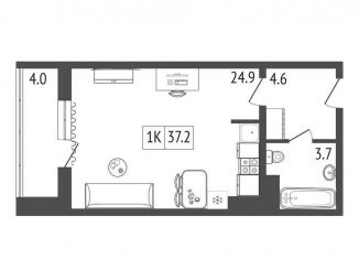 1-комнатная квартира на продажу, 35 м2, Красноярск, Апрельская улица, 6Б, Кировский район