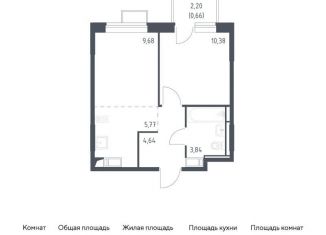 Продается однокомнатная квартира, 35 м2, поселение Кокошкино, жилой комплекс Новое Внуково, к18