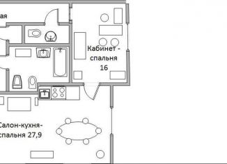 Сдам в аренду 3-комнатную квартиру, 76.4 м2, Москва, Новинский бульвар, 7, Новинский бульвар