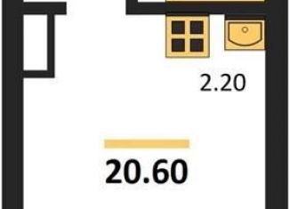 Продается квартира студия, 20.6 м2, Воронеж