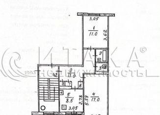 Продаю 2-комнатную квартиру, 52.6 м2, Псковская область, Стахановская улица, 19