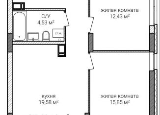 Продам 2-комнатную квартиру, 63.1 м2, Нижний Новгород