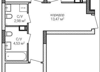 Продаю двухкомнатную квартиру, 70.5 м2, Нижний Новгород, метро Горьковская