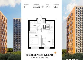 Продам однокомнатную квартиру, 33.8 м2, Калуга, Ленинский округ