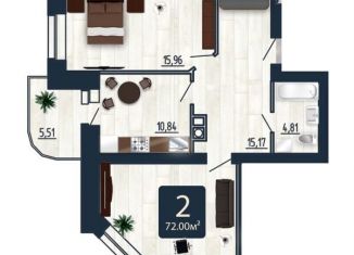 Продажа двухкомнатной квартиры, 72 м2, Смоленск, улица Попова, 30