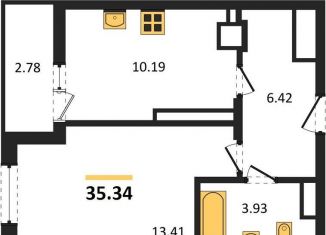 Продается однокомнатная квартира, 35.3 м2, Ростовская область