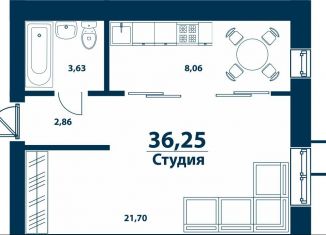 Продаю однокомнатную квартиру, 36.3 м2, деревня Ветошниково