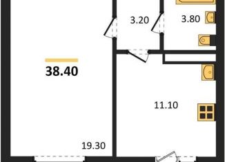 Продам однокомнатную квартиру, 38.4 м2, село Ямное, улица Генерала Черткова, 2