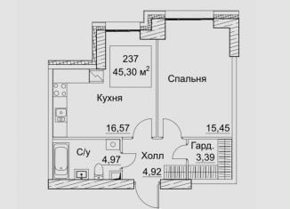 Продажа 1-ком. квартиры, 46.2 м2, Москва, Хорошевский район, 2-й Хорошёвский проезд, 7с1В