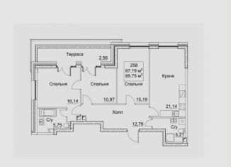 Продается 3-ком. квартира, 95.8 м2, Москва, метро Беговая, 2-й Хорошёвский проезд, 7с1А