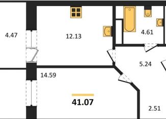 Продажа однокомнатной квартиры, 41.1 м2, Ростовская область, улица Ерёменко, 113