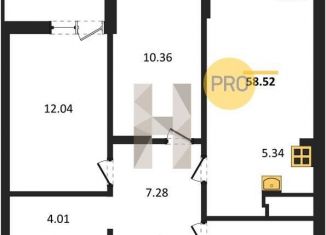 2-ком. квартира на продажу, 58.5 м2, Ростовская область