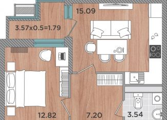 Продается однокомнатная квартира, 40.4 м2, Темрюк